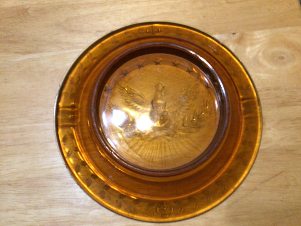 Vintage LM Smith Amber Smoking Tray