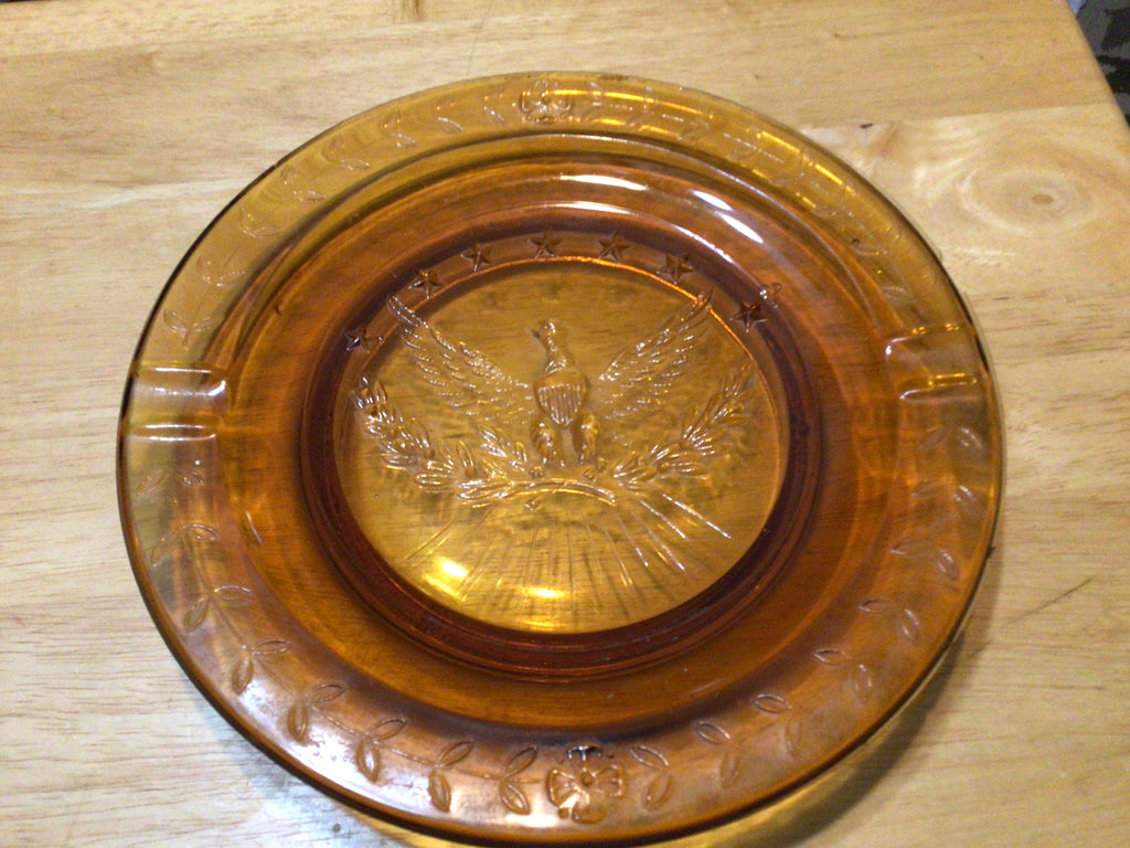 Vintage LM Smith Amber Smoking Tray