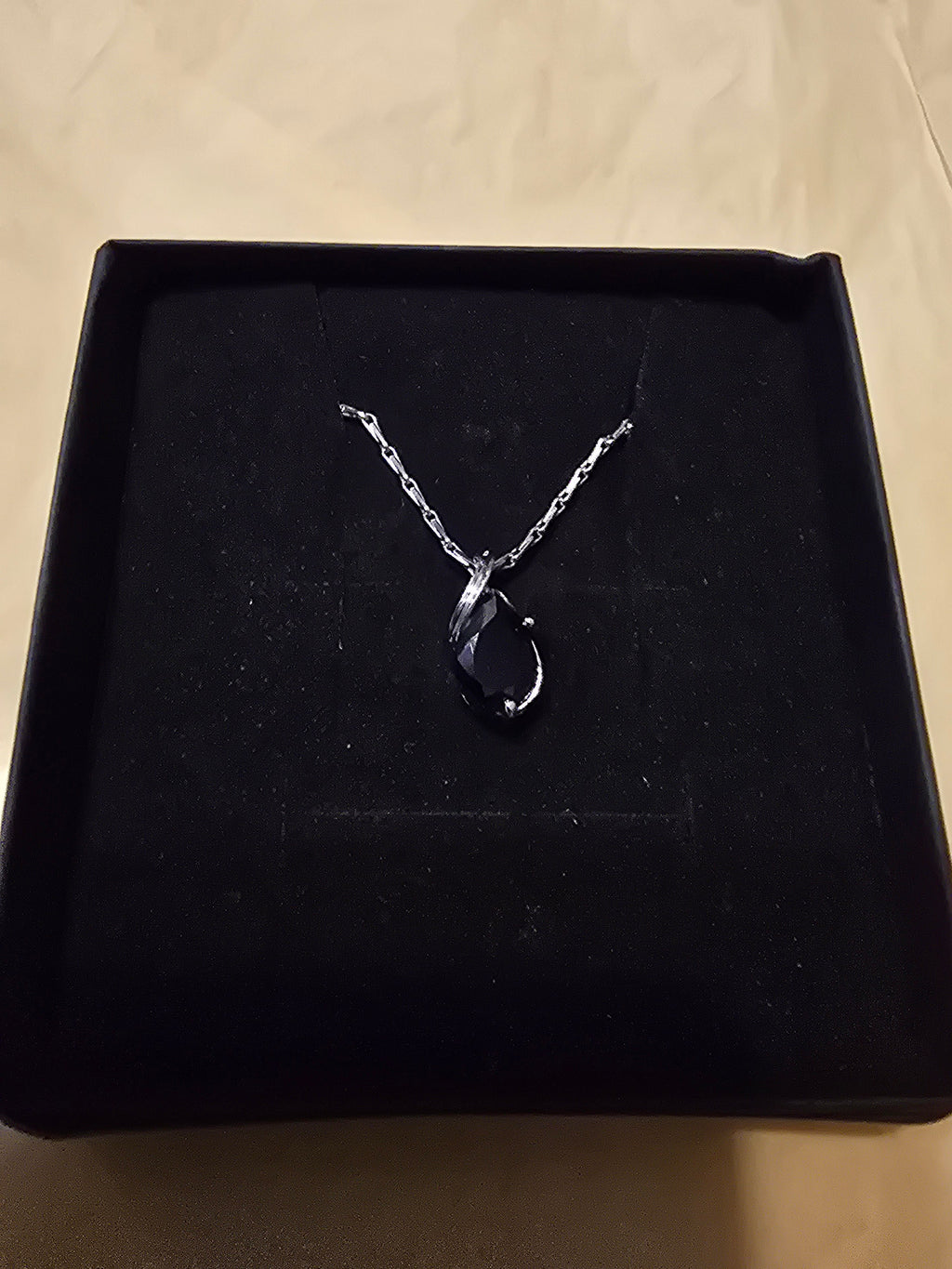 Purple Water Drop Necklace