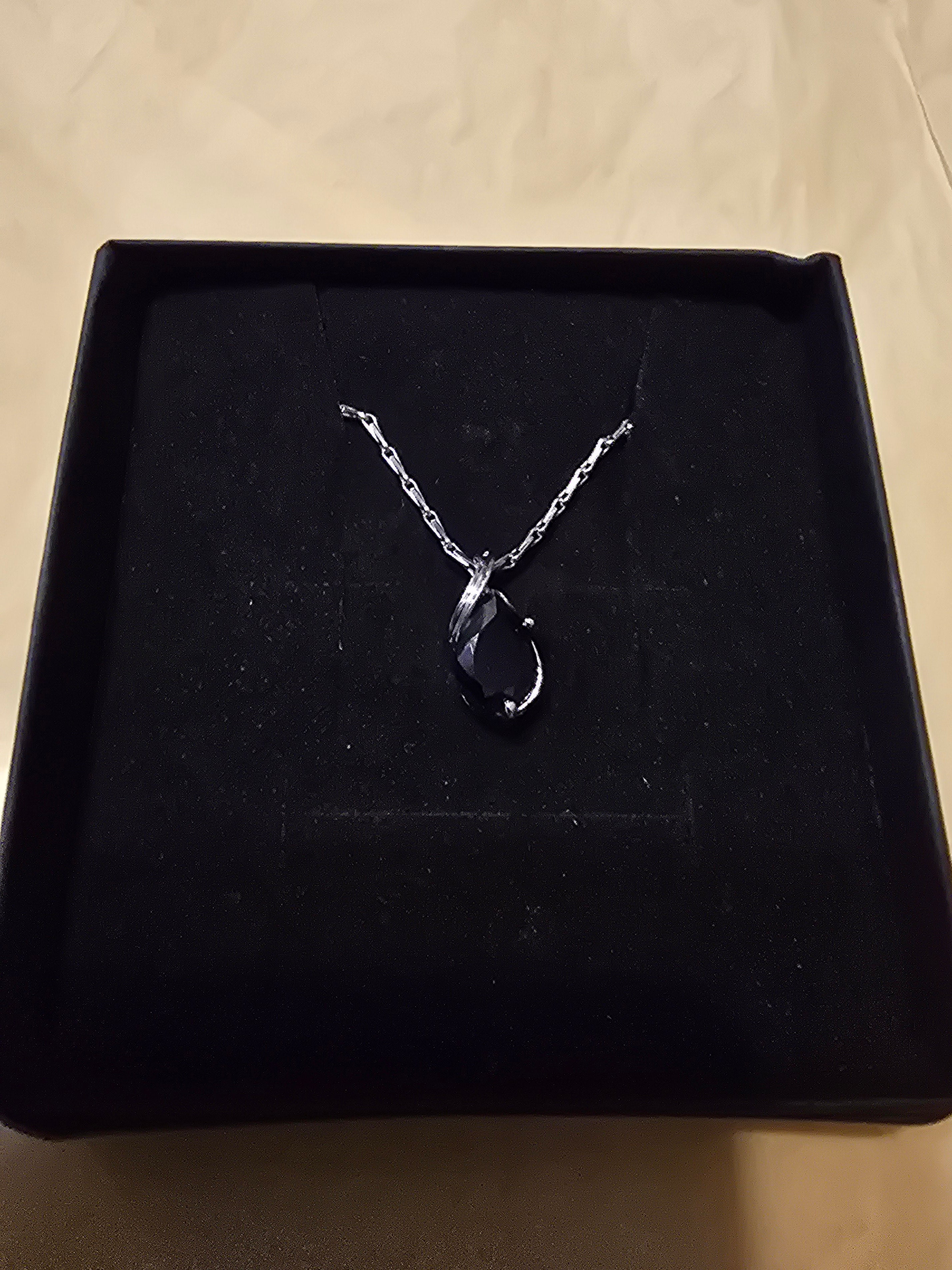 Purple Water Drop Necklace