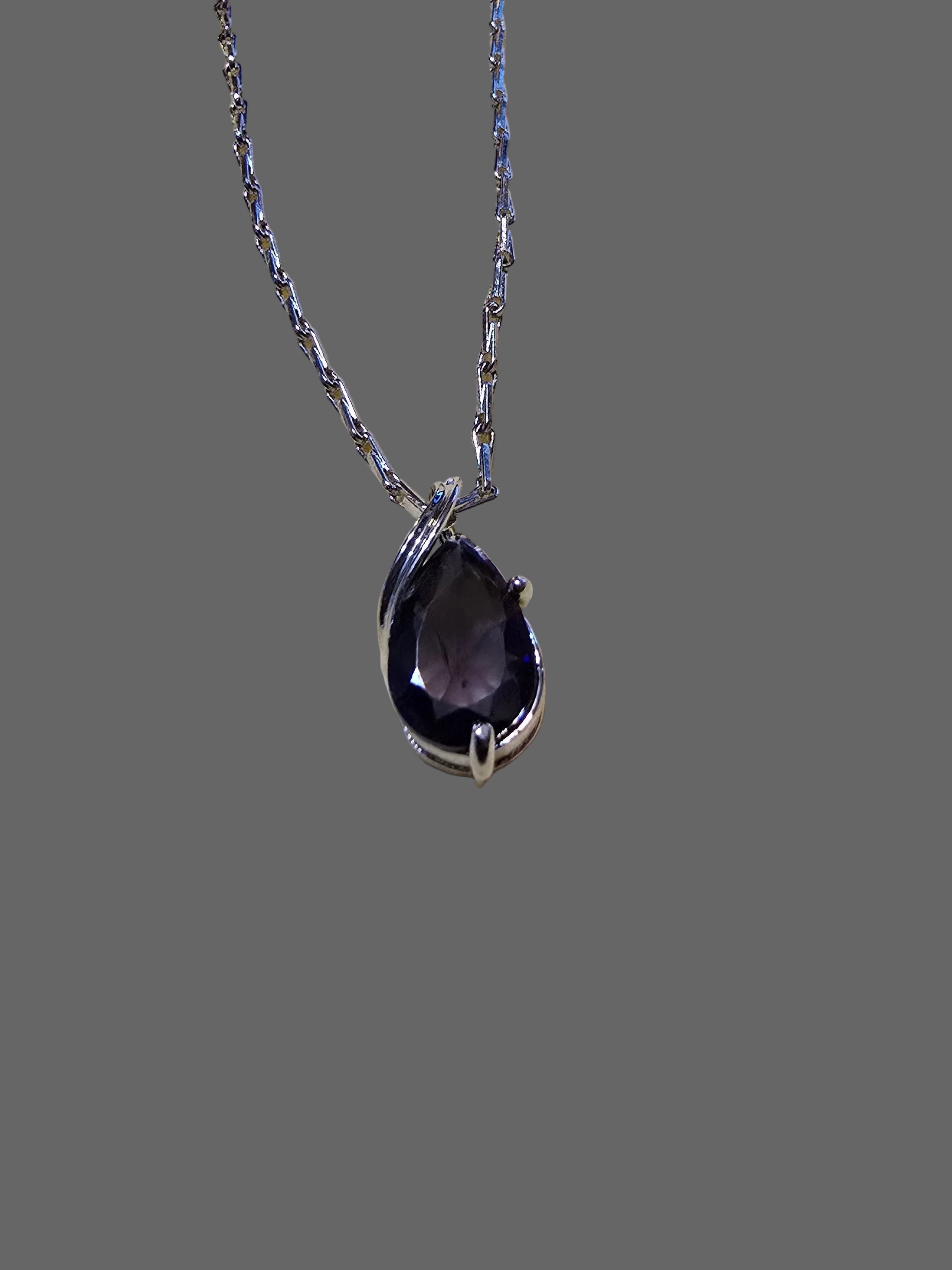 Purple Water Drop Necklace